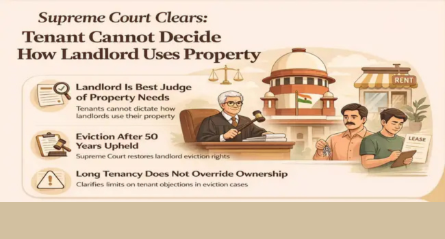 Supreme Court Clears: Tenant Cannot Decide How Landlord Uses Property
